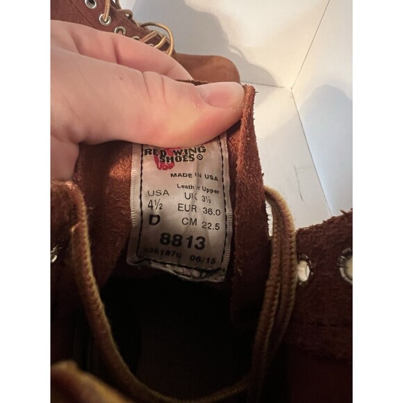 RED WING Boots Mens 4.5 HERITAGE beckham 8813 Classic Moc Shoes - Picture 2 of 11